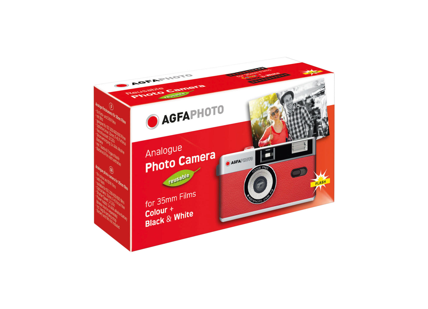 Agfaphoto Reusable Camera 35mm Röd